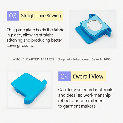 1886★ Strong Magnetic Sewing Machine Edge Guide with Measurement Scale for Flatbed Machines