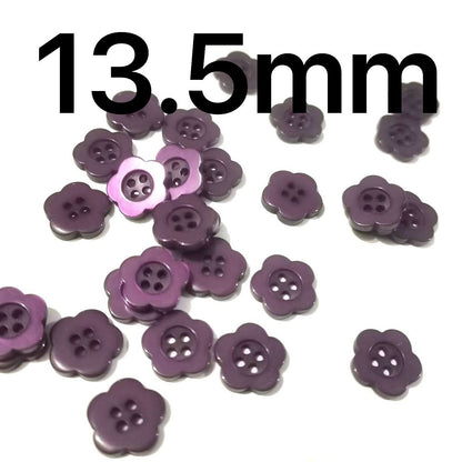 3018  Resin Button Plum Blossom Square Heart Round Color Button Flower Decoration Handmade DIY Cartoon Children