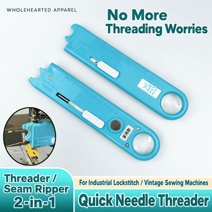 1059★ New Arrivals 2 | More Options | Universal Quick Needle Threader with Seam Ripper for Industrial and Vintage Home Sewing Machines.