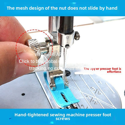 1600★  [Easy Installation] The new upgraded computer flat car hand screws on the presser foot screw and quickly increases the presser foot luxury big head screw sewing accessories