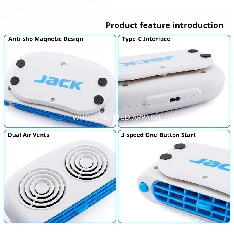 1881★ Magnetic Adjustable Cooling Fan for JACK Sewing Machines, 3-Speed Oscillation★