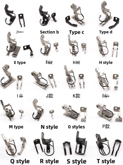 1554★  Sewing machine accessories 5490 synchronous car pressing foot, zipper stop tooth pleating, pressing placket, curling edge up and down differential times
