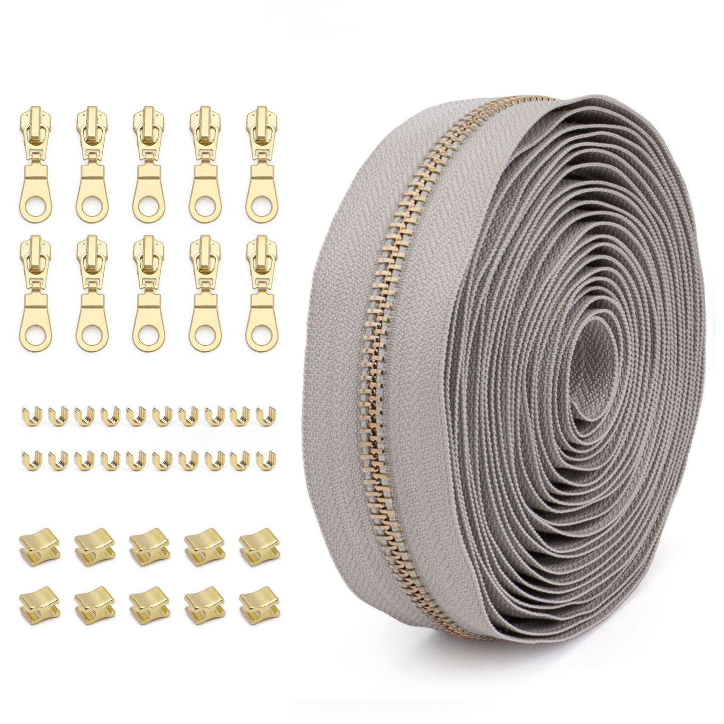 3073  Zipper No. 5 solid color metal suit clothing jacket jewelry luggage available can be opened and closed tail length zipper