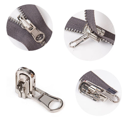 3106  Zipper No. 5 platinum open tail rotating almond head large k head single head double-sided coat trench coat is suitable