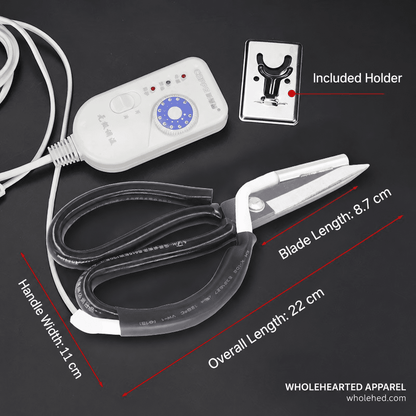 1220★ Electric Hot Scissors with Switch for Label Edge Trimming and Webbing Cutting Heating Tube Type.