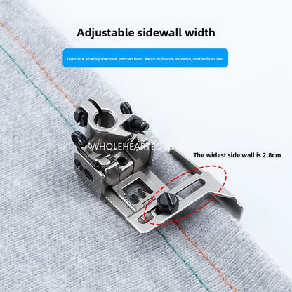 1681★  New 356 adjustable double-layer hem presser foot three-needle five-thread thick material presser foot sewing machine accessories interlock sewing machine