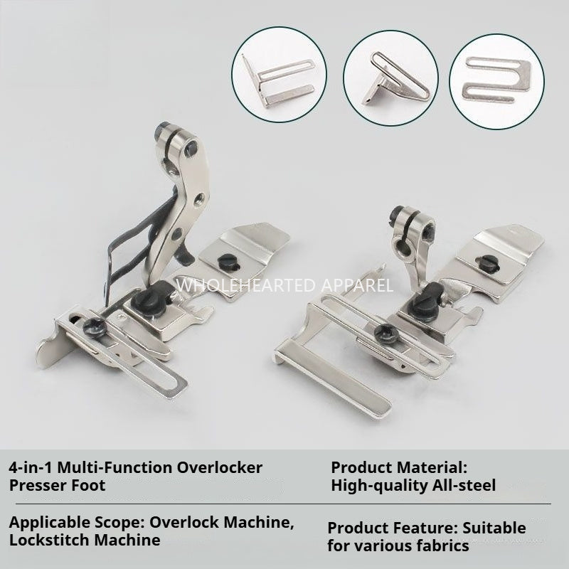 1822★ 4-in-1 Multifunction Edge Guide Center Presser Foot for Overlock Machines★