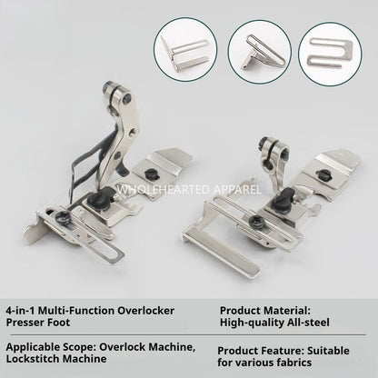 1822★ 4-in-1 Multifunction Edge Guide Center Presser Foot for Overlock Machines★