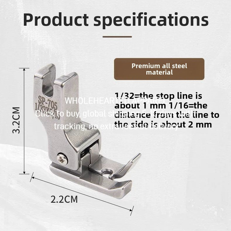 1426★ boutique all-steel computer flat car hemming hemming pull tube presser foot, upper sleeve auxiliary presser foot SP-705 high and low presser foot