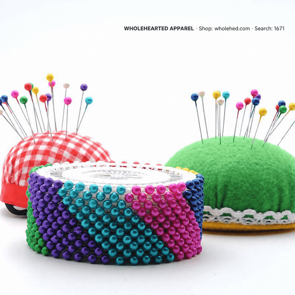 1671★ Spilli con capocchia a perla colorata per cucito, confezione, drappeggio dei tessuti e lavori creativi fai da te.