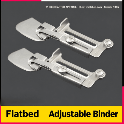 1065★ Adjustable Hem Binder for Industrial Sewing Machines, 1/2–3/4 Inch, Adjustable Width 12–20mm.