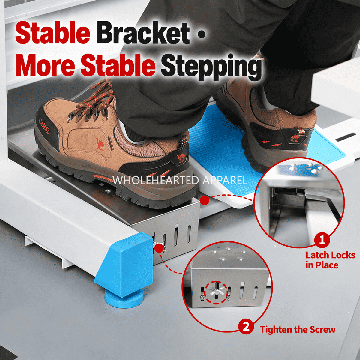 1923★ Second-Generation Stainless Steel Sewing Machine Foot Pedal Pad with Raised Anti-Slip Texture and Secure Clip Fixing.