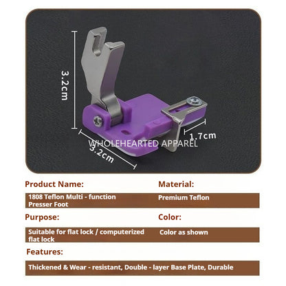 1808★ P284 Prensatelas de guía de borde multiusos para máquinas de coser computarizadas de pespunte, para dobladillos y pliegues en pantalones★