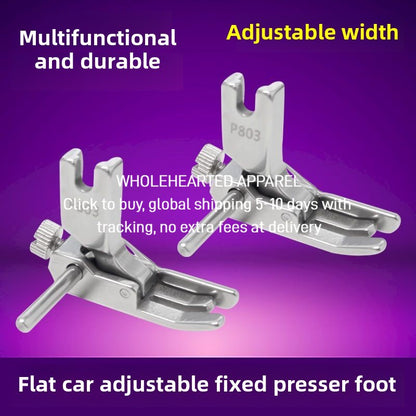 1442★  Flat car P803 presser foot computer car adjustable width and narrow stop fixed presser foot P723 sewing all-steel open wire presser foot