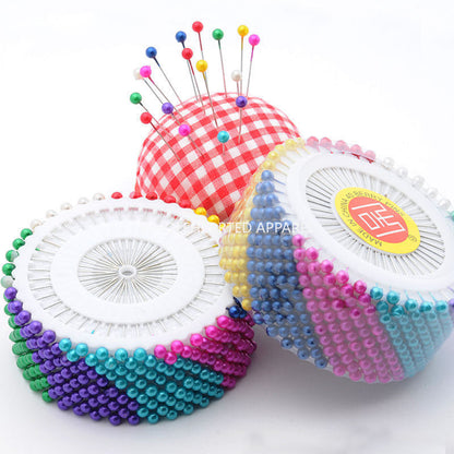1671★  Color pin pearlescent needle DIY hand-fixed clothing accessories vertical cut pearl setting needle sewing tool