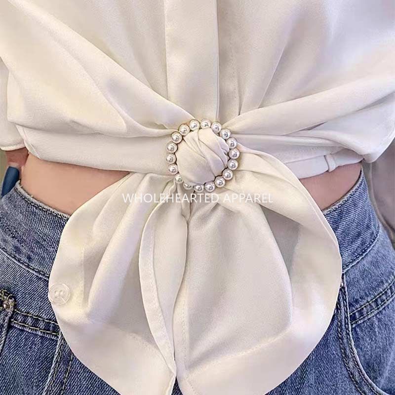 1823★ Botón de nudo de corbata para esquina de ropa, camiseta de verano y herramienta para acortar camisas, botón de ajuste de dobladillo, botón para ceñir la cintura, botón multifunción para esquina de ropa★