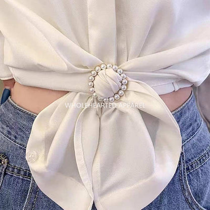 1823★ Botón de nudo de corbata para esquina de ropa, camiseta de verano y herramienta para acortar camisas, botón de ajuste de dobladillo, botón para ceñir la cintura, botón multifunción para esquina de ropa★