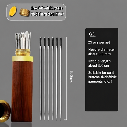 1917★ Traditional Hand Sewing Needles, Steel Needles for Clothing and Quilting, Large-Eye and Fine Sizes.