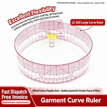 1290★ Large Curve Ruler for Clothing Pattern Making, Garment Drafting and Cutting.