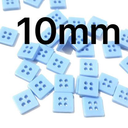 3018  Resin Button Plum Blossom Square Heart Round Color Button Flower Decoration Handmade DIY Cartoon Children