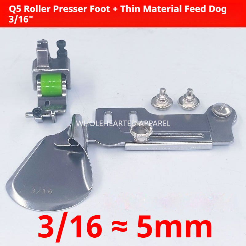 1787★ New Adjustable Q5 Roller Hem Presser Foot for Computerized Sewing Machine, Smooth Stitching★