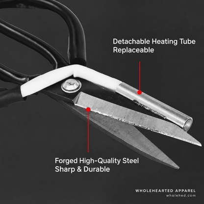 1220★ Electric Hot Scissors with Switch for Label Edge Trimming and Webbing Cutting Heating Tube Type.