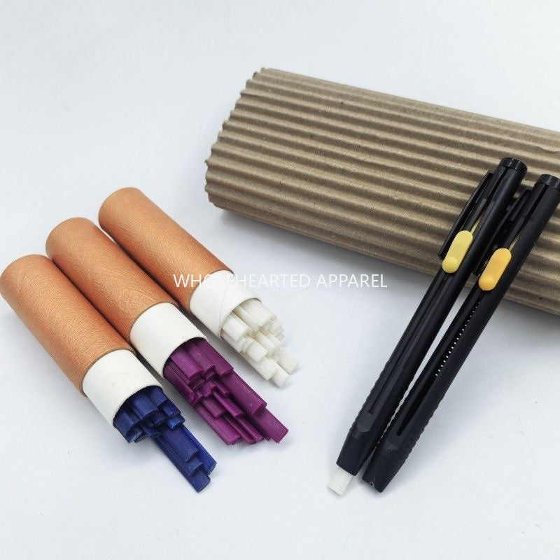 1129★ New Arrivals 2 | More Options | Pen-Style Tailor’s Chalk Marker with Panda Design, Heat-Erasable Fabric Marking Pen for Sewing and Positioning.