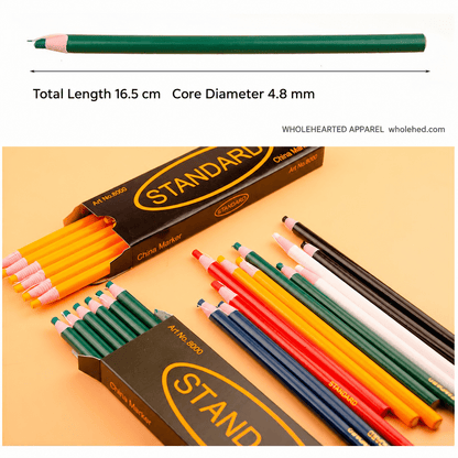 1666★ Lápiz marcador de cera lavable para corte y confección de prendas, diseño de cuerda sin necesidad de sacar punta.
