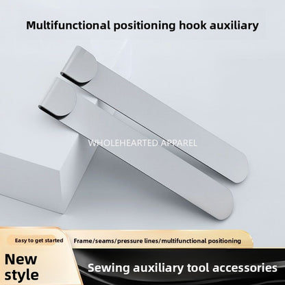 1634★  New Sewing Tools Accessories Multifunctional Positioning Hook Auxiliary Rib Crimping Sewing Positioning Home Textile Clothing