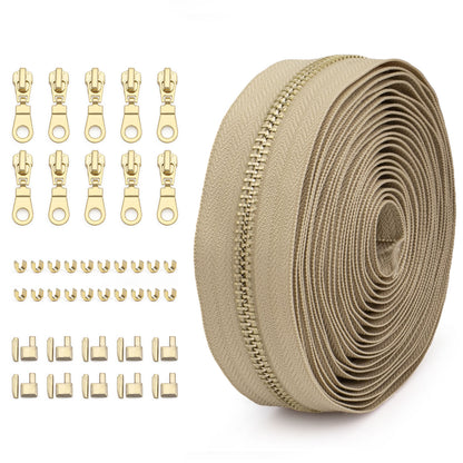 3073  Zipper No. 5 solid color metal suit clothing jacket jewelry luggage available can be opened and closed tail length zipper