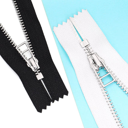 3091  Zipper No. 3/No. 5 platinum metal closed tail swastika clip zipper cotton-padded jacket special metal zipper