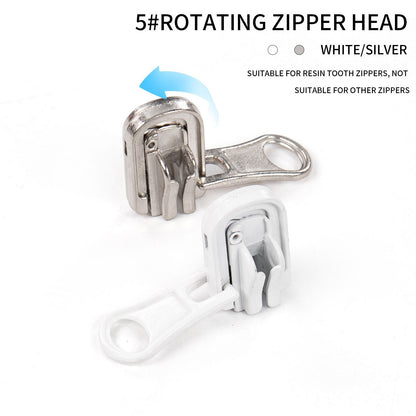 3114  Zipper No. 5 resin zipper rotating almond head large k head single head double-sided jacket trench coat suitable