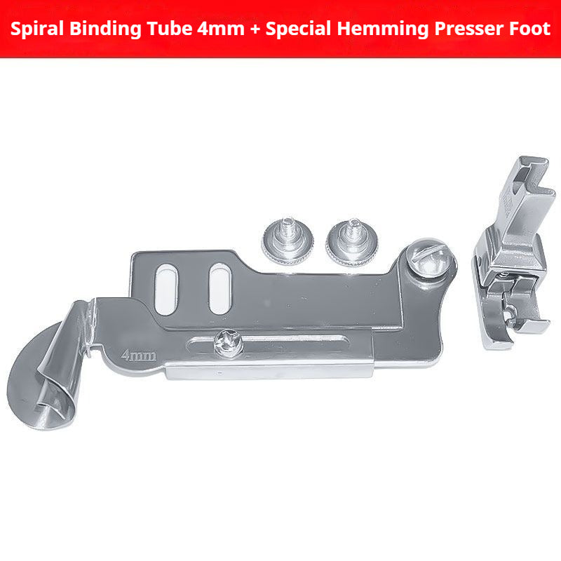 1801★Spiral Hemming Folder Binder for Industrial Lockstitch Machines and Medium-Weight Fabrics★