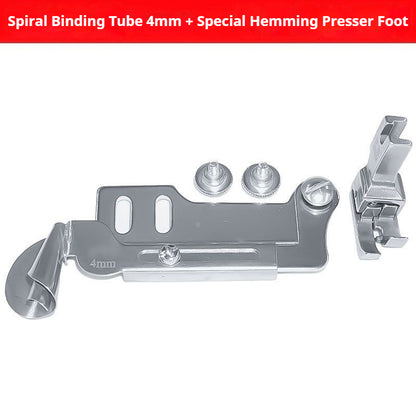 1801★Spiral Hemming Folder Binder for Industrial Lockstitch Machines and Medium-Weight Fabrics★