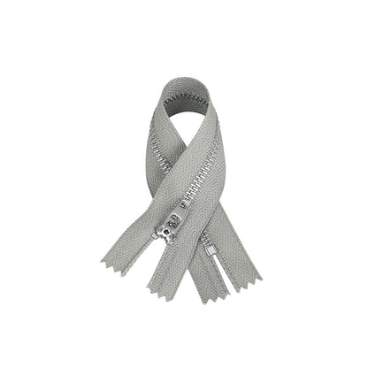 3074  New No. 3 white copper closed tail spring head work size tail with strong locking, special for pants placket zipper