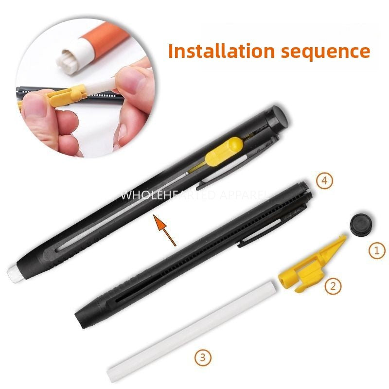 1645★  High temperature invisible pull line pen Leather scribing pen Invisible scribing chalk pull line Crayon Sewing machine Line drawing auxiliary tool