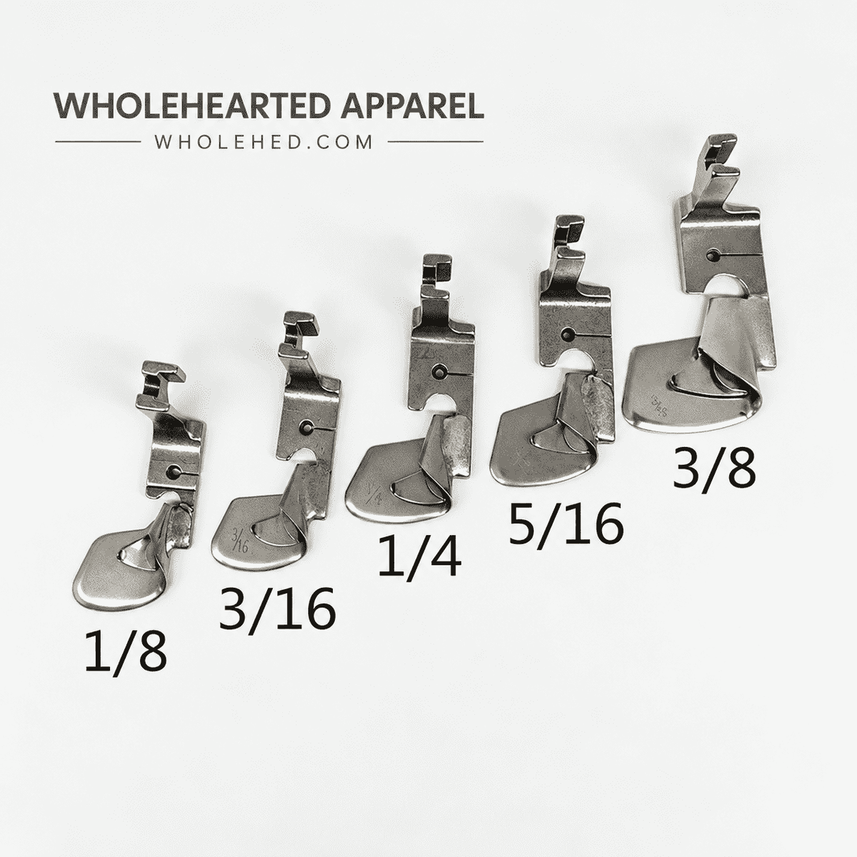 1236★ Curved Hemmer Presser Foot for Silk Chiffon and Lightweight Fabrics.