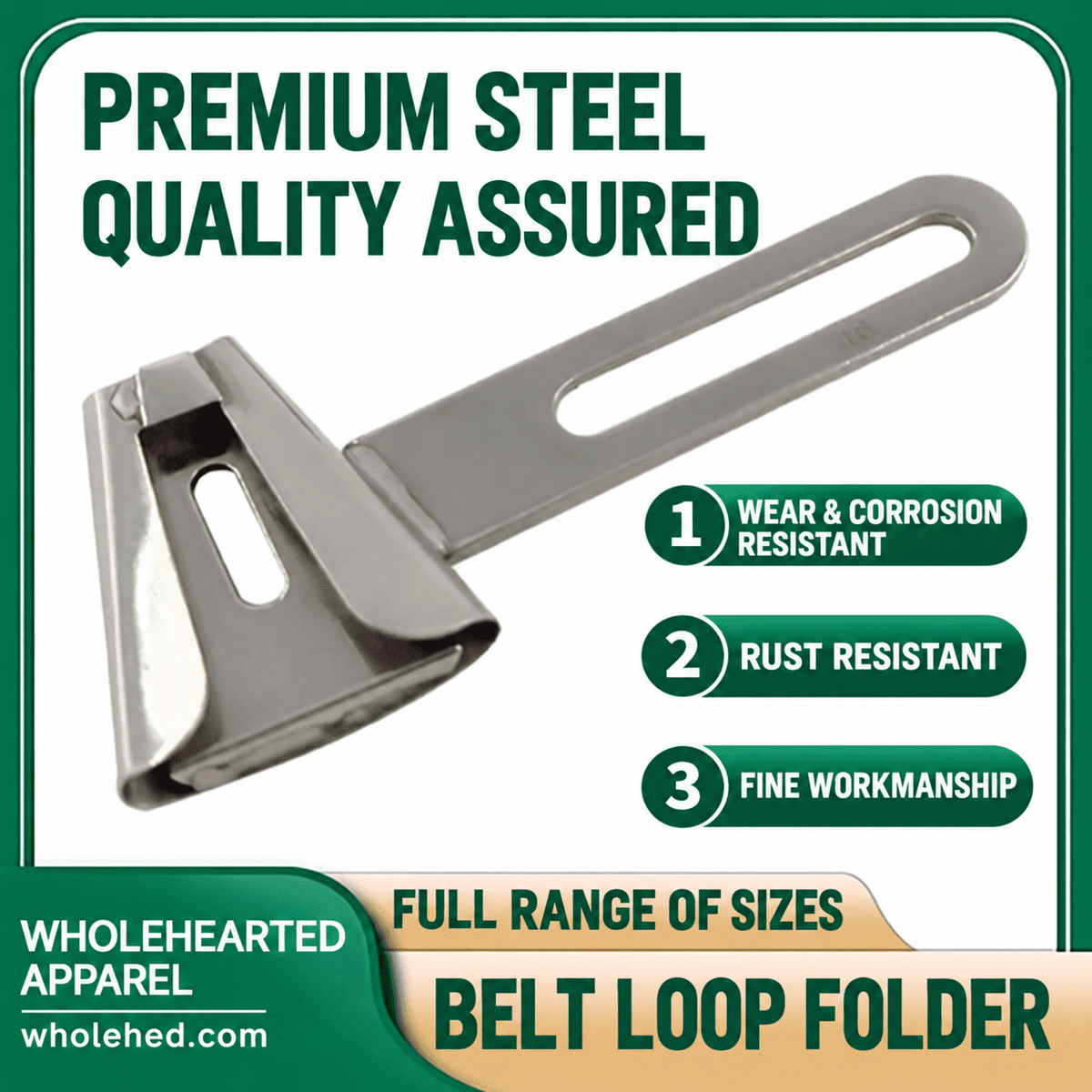 1478★ Garment Cutting Machine Belt Loop Folder Attachment for Waistband and Loop Sewing.