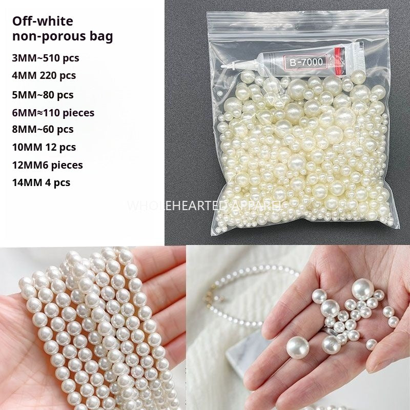 1584★  Boutique high-brightness non-porous imitation pearl mixed New Year's jewelry accessories pearl DIY material handmade beaded loose beads★