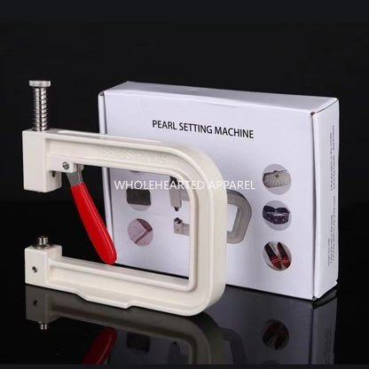 1583★  Portable handmade set bead machine hand-pressed rhinestone non-porous ABS imitation pearl four-claw nail DIY jewelry accessories★