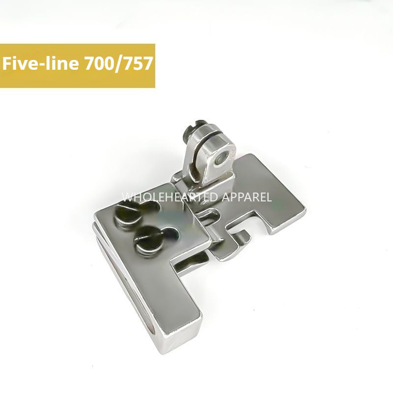 1510★ Machine à copier à quatre et cinq fils, pied presseur anti-froissage à prix réduit, procédé double couche plat supérieur et froissé inférieur, accessoires de machine à verrouillage de bord tout acier★
