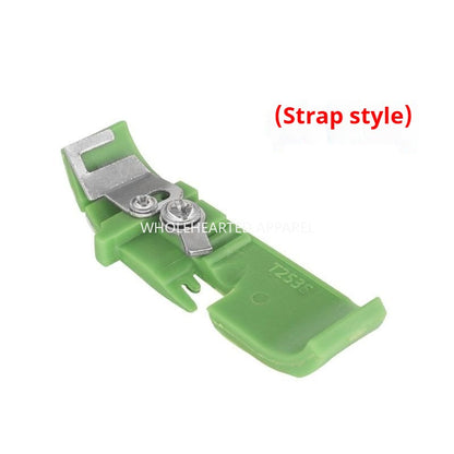 1034★  Thickened Teflon four-wire hemming machine presser foot leather industrial oversewing machine edge car glue presser foot edge locking plastic baseplate★