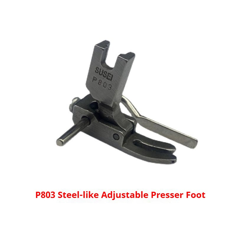 1287★ Pied-de-biche à largeur réglable et butée étroite pour chariot plat, pied-de-biche à tige de guidage réglable pour chariot plat P801 P803★