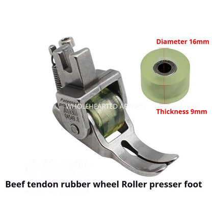 1142★  New eighth-generation roller presser foot flat car thin and thick material multi-functional adjustable down jacket curtain leather roller presser foot★