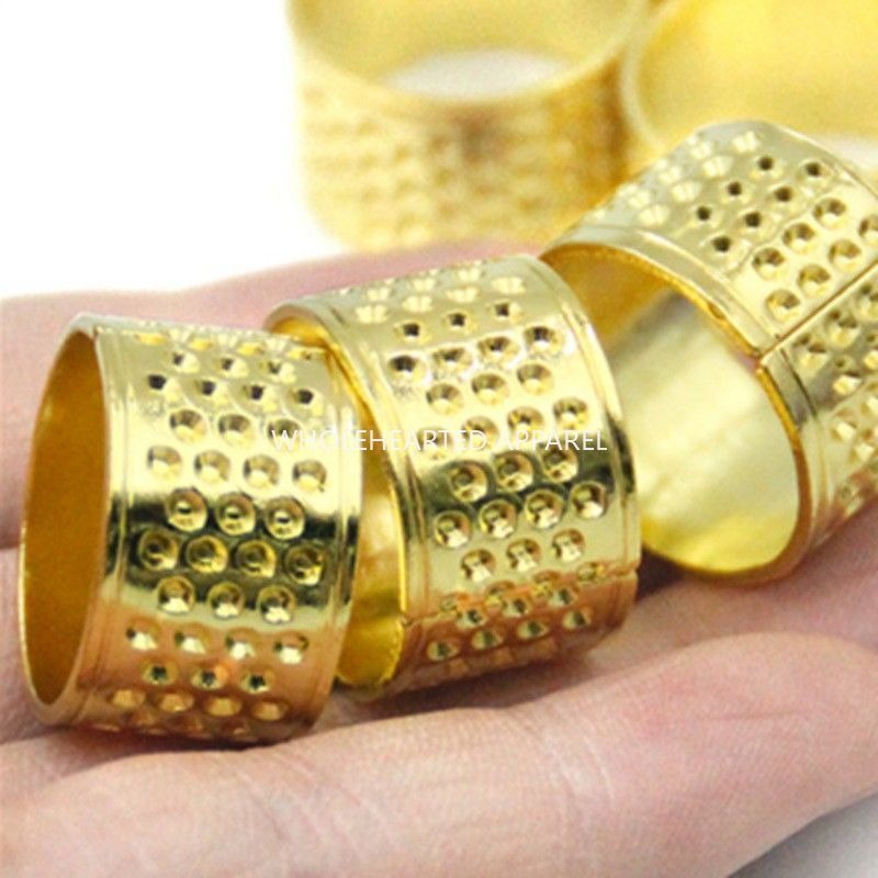 1670★ Dedal engrosado antiguo, dedal de punto de cruz cosido a mano para el hogar, dedal de aro, anillo de costura, anillo protector de dedo de boda★