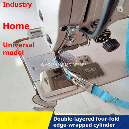 1071★  Sewing machine universal hemming device, household pull tube double-pack four-fold mouth, curved mouth, new curved mouth★
