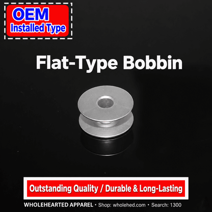 1300★ Durable Anodized Aluminum Bobbin for Industrial Flatbed and Computerized Sewing Machines