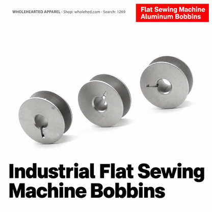 1269★ Bobine in alluminio per macchine da cucire industriali – piatte 40264A, con scanalatura 55623A, smussate 272152A, per macchine da cucire computerizzate