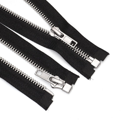 3102  Zipper No. 5 copper metal open tail opening dumb automatic head zinc alloy clothing jacket access control zipper