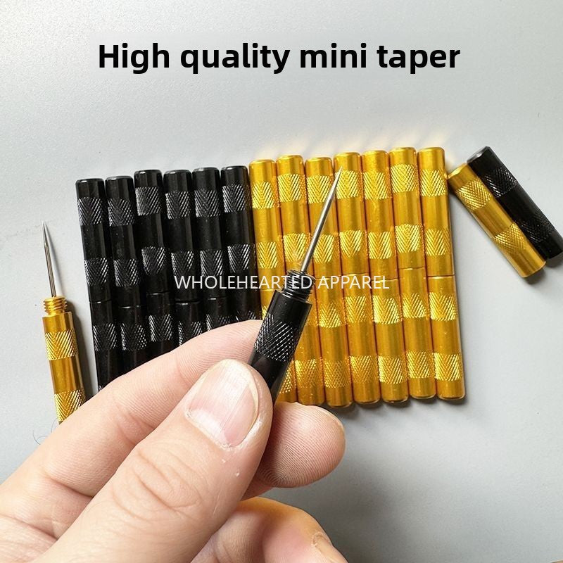 1674★  Mini awl, extra-pointed awl/leather cone, reaming, handmade cowhide DIY metal handle cone with hat Thousand pieces pass
